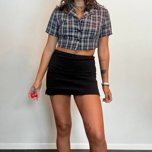 Plaid crop top - Picture 3 of 3